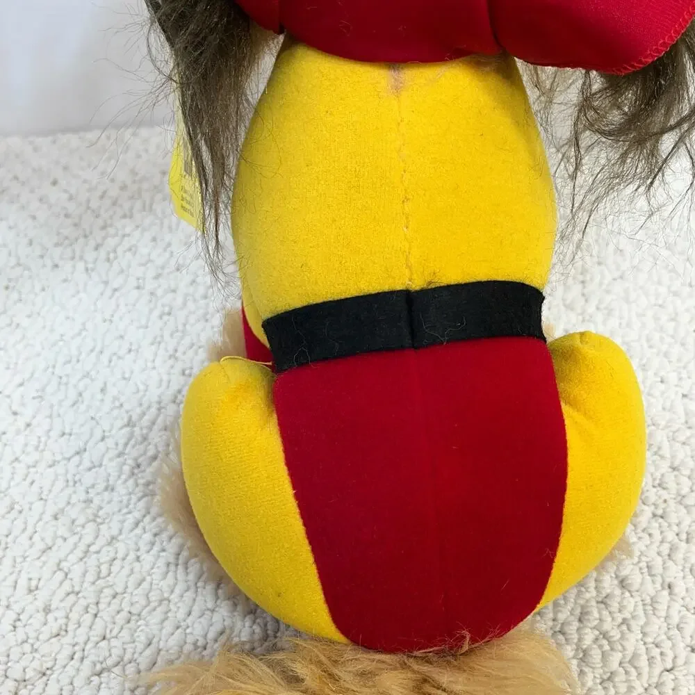 1984 Dakin Carnation Mighty Dog Terrier Cape Plush Advertising Stuffed 10
